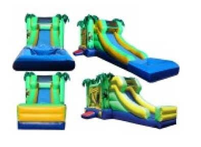 PALM THEME --WET / DRY  COMBO BOUNCE HOUSE