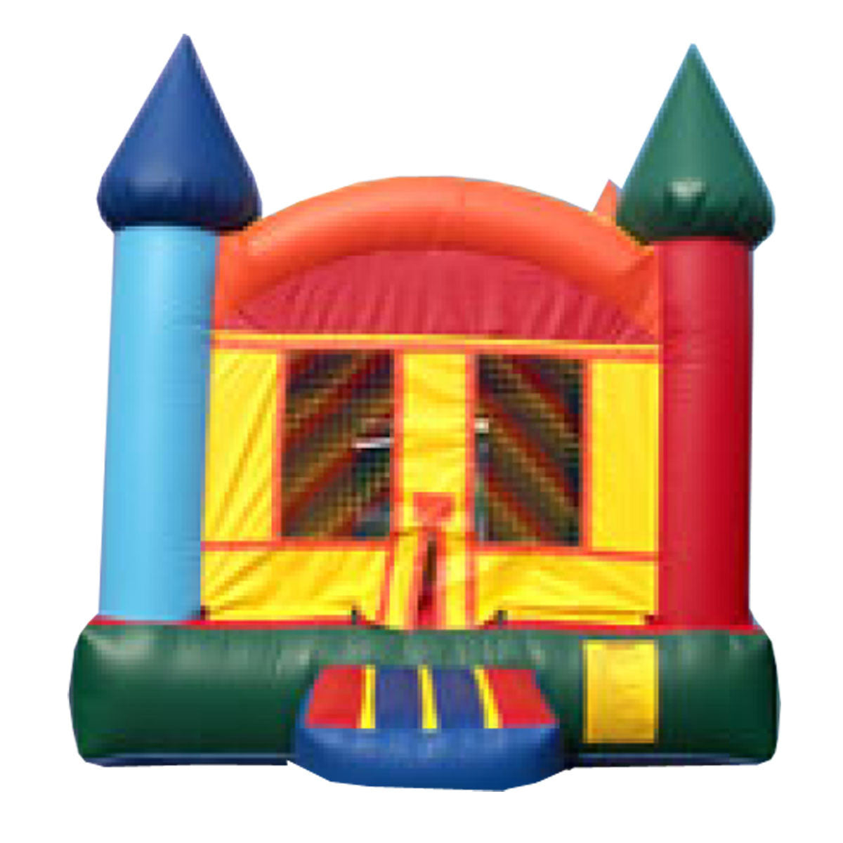 Yellow & Brown Castle Bounce House