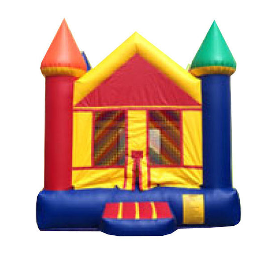 Yellow / Red and blue  Castle Bounce House