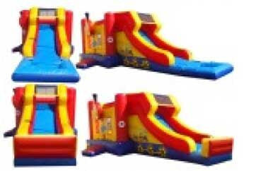 SIDE LOAD ----WET / DRY COMBO BOUNCE HOUSE .
