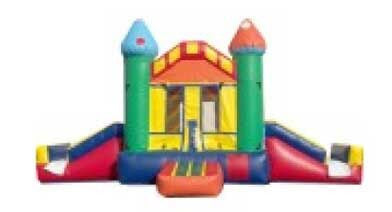 CRAYON THEME DOUBLE SIDED COMBO BOUNCE HOUSE .