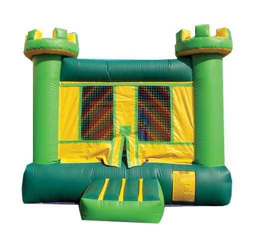 GREEN & YELLOW CASTLE BOUNCE HOUSE # 2