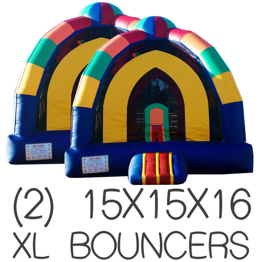 DUO (2) XL INFLATABLE PACKAGE DEAL #1 BOUNCE HOUSE